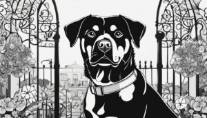 Printable Rottweiler Coloring Pages