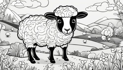 Sheep Coloring Pages