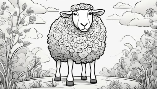 Baby Sheep Coloring Pages