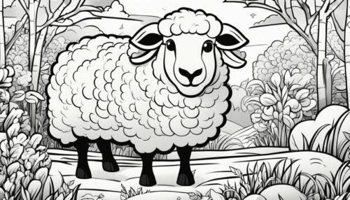Cartoon Sheep Coloring Pages