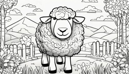 Cartoon Sheep Coloring Pages