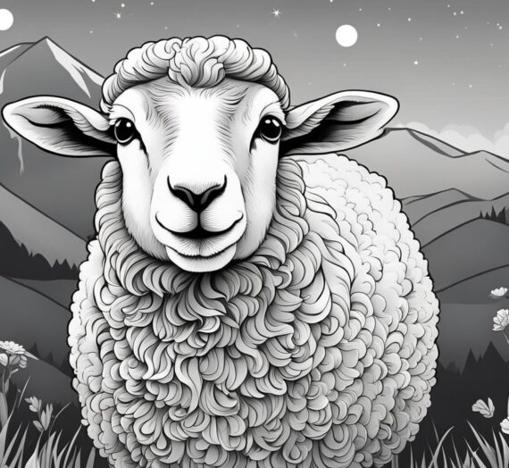 Sheep Coloring Pages: 18 Colorings Book