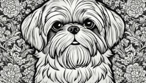 Printable and Free Shih Tzu Coloring Pages