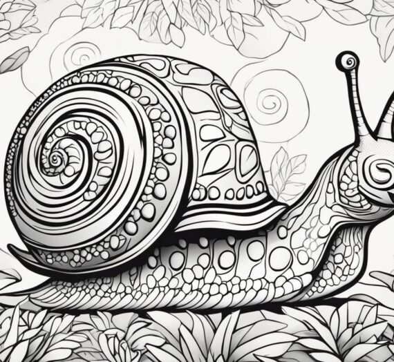 Snail Coloring Pages: 20 Colorings Book Free