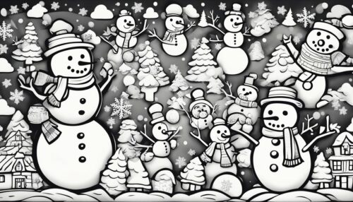 Snowmen Coloring Pages