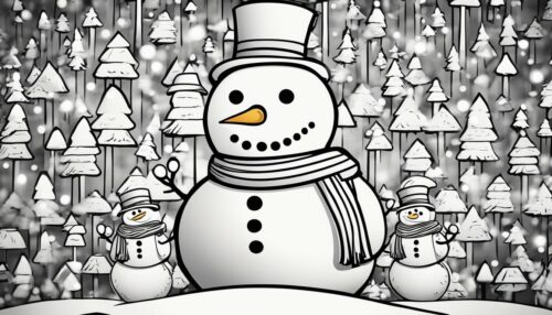 Snowmen Coloring Pages 10