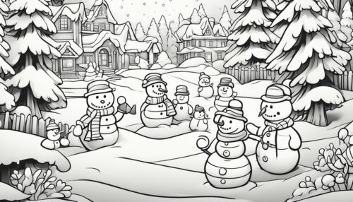 Snowmen Coloring Pages 10