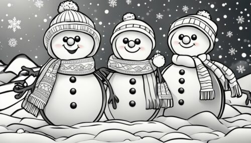 Snowmen Coloring Pages