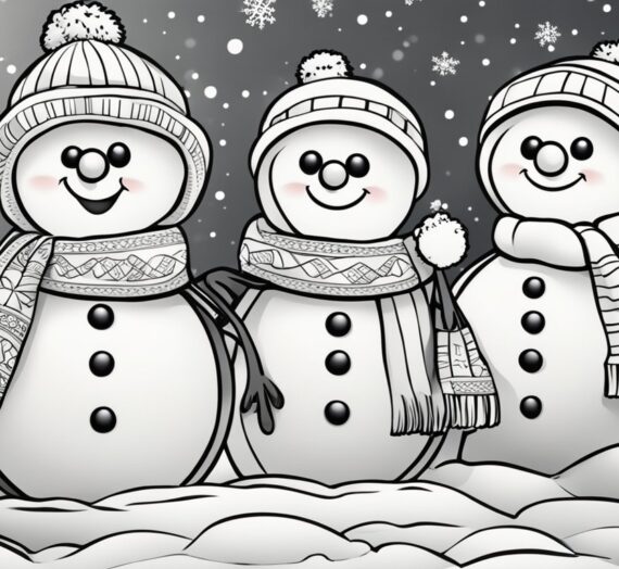 Snowmen Coloring Pages: 12 Colorings Book Free