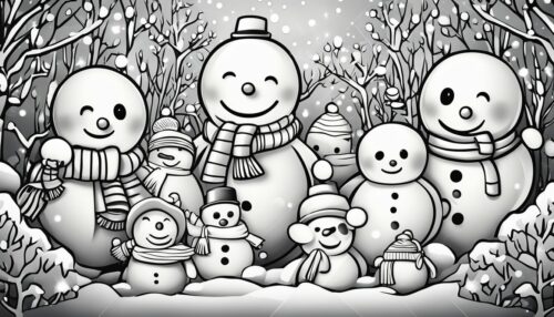 Snowmen Coloring Pages