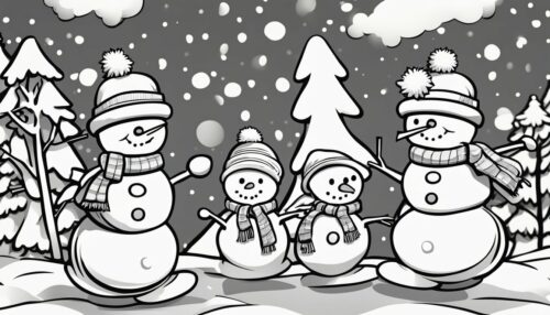 Printable Snowman Coloring Pages