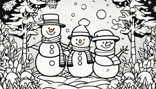 Printable Snowman Coloring Pages