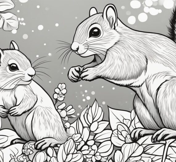Squirrels Coloring Pages: 5 Free Colorings Book