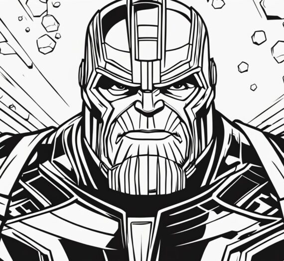 Thanos Avenger Coloring Pages: 12 Free Colorings Book
