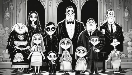 Gomez and Morticia Coloring Pages