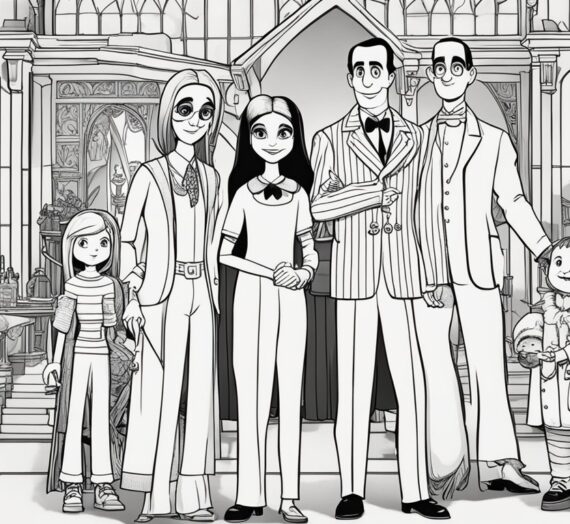 The Addams Family Coloring Pages: 28 Colorings Book Free