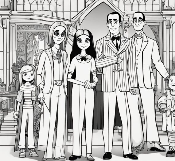 The Addams Family Coloring Pages: 28 Colorings Book Free