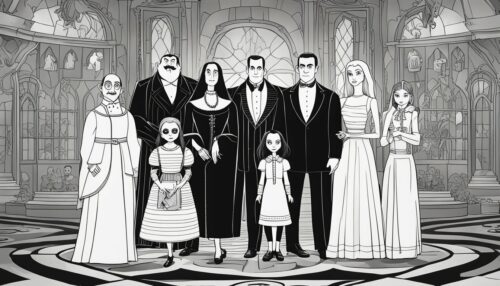 The Addams Family Characters Coloring Pages