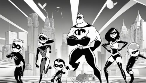 Exploring the Incredibles Coloring Pages