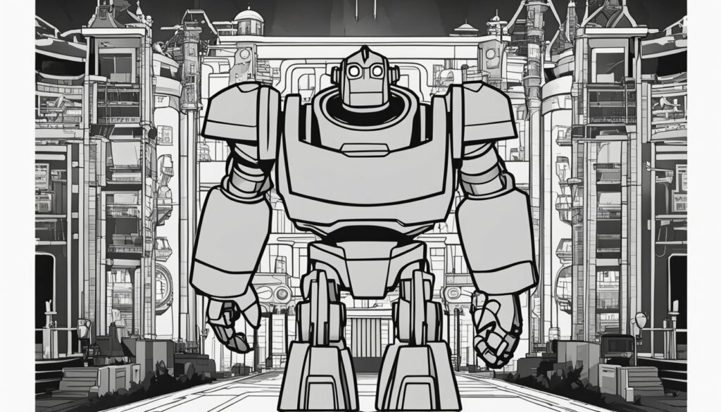The Iron Giant Coloring Pages - The Iron Giant Coloring Pages 12 1024x585