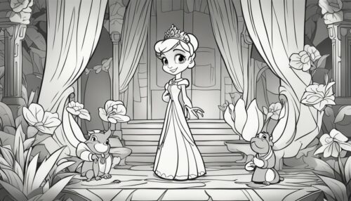 The Princess and the Frog Coloring Pages
