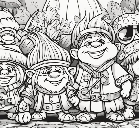 Trolls (2016) Coloring Pages: Colorings Book
