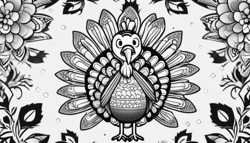 Turkey Animal Coloring Pages