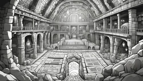 Visiting the Mine Wieliczka Salt Mine Coloring Pages