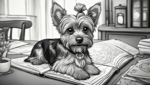 Simple Yorkshire Terrier Coloring Pages