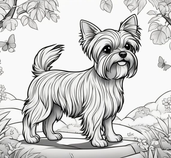 Yorkshire Terrier Coloring Pages: 24 Coloring Book