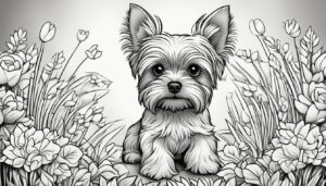 Printable Yorkshire Terrier Coloring Pages