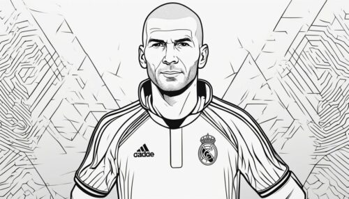 Zinedine Zidane Coloring Pages