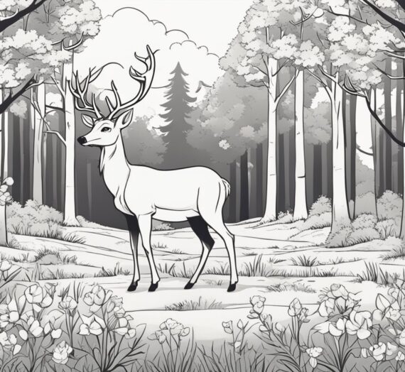 Coloring Pages Deer: 17 Free Printable Templates