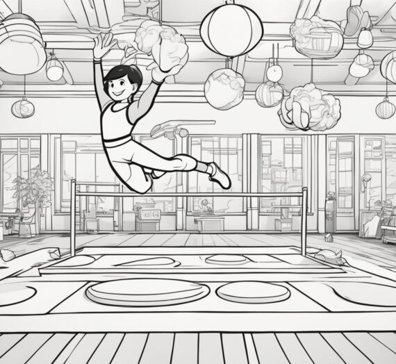 Coloring Pages Gymnastics: 9 Free Colorings Book