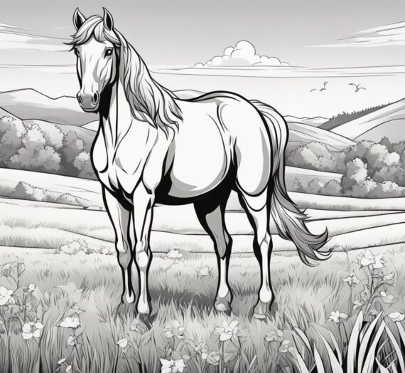 Coloring Pages Horses: 12 Free Colorings Book