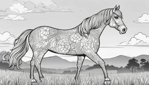 Types of Horse Coloring Pages