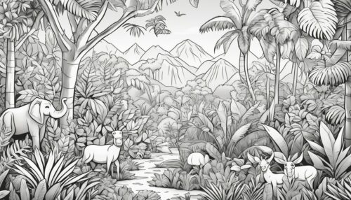 Types of Jungle Coloring Pages