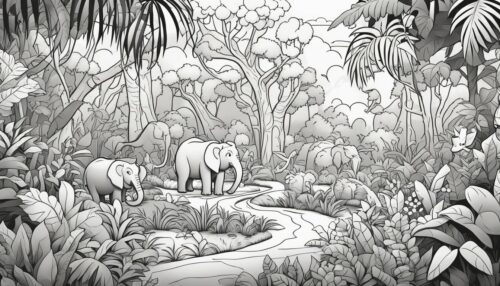 Types of Jungle Coloring Pages