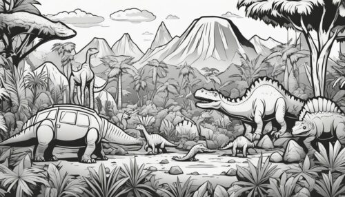 Types of Jurassic Park Coloring Pages