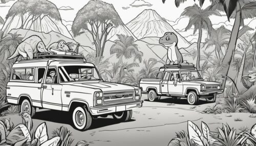 Types of Jurassic Park Coloring Pages