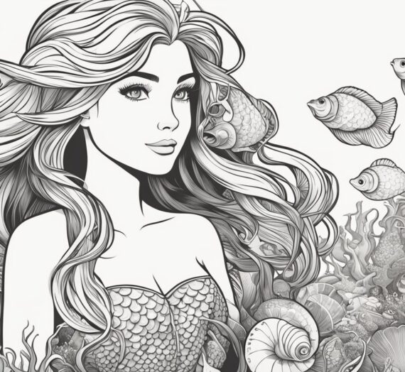 Coloring Pages Mermaid: 5 Free