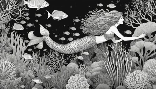 Types of Mermaid Coloring Pages