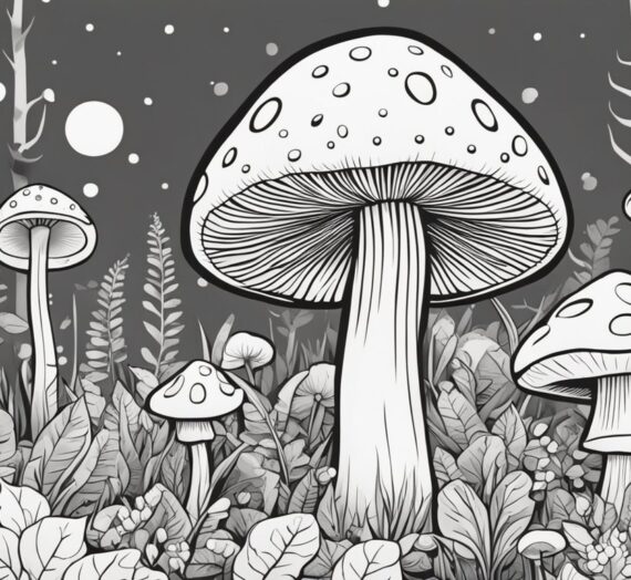 Coloring Pages Mushrooms: 22 Free Colorings Book