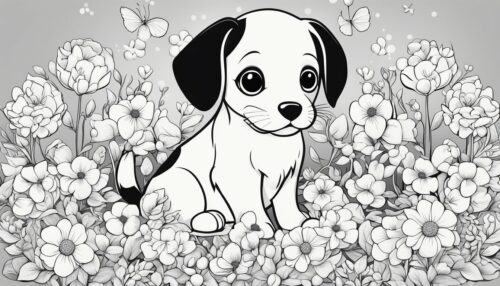Themed Puppy Coloring Pages
