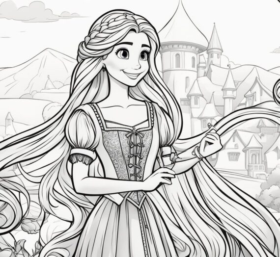 Coloring Pages Rapunzel: 54 Printable Free