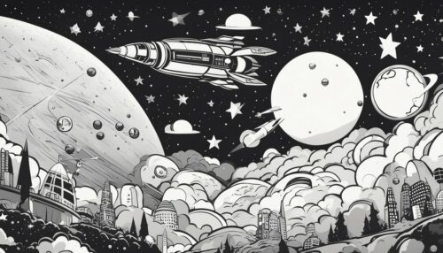 Coloring Pages Rocket Ship