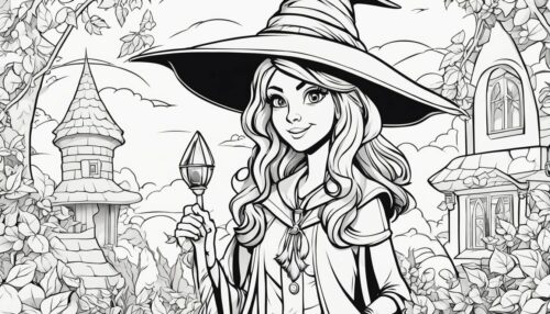 Types of Witch Coloring Pages