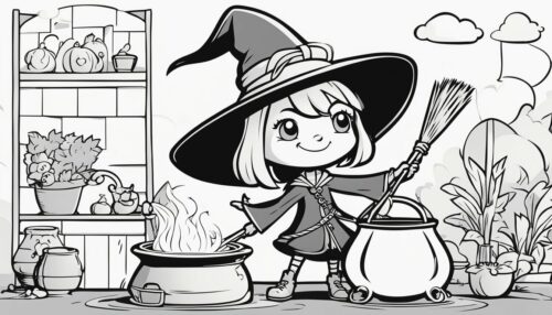 History of Witch Imagery in Coloring Pages