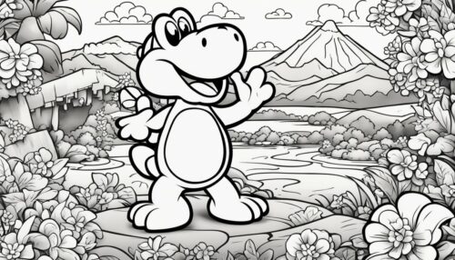 Free Yoshi Coloring Pages