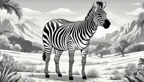 Types of Zebra Coloring Pages